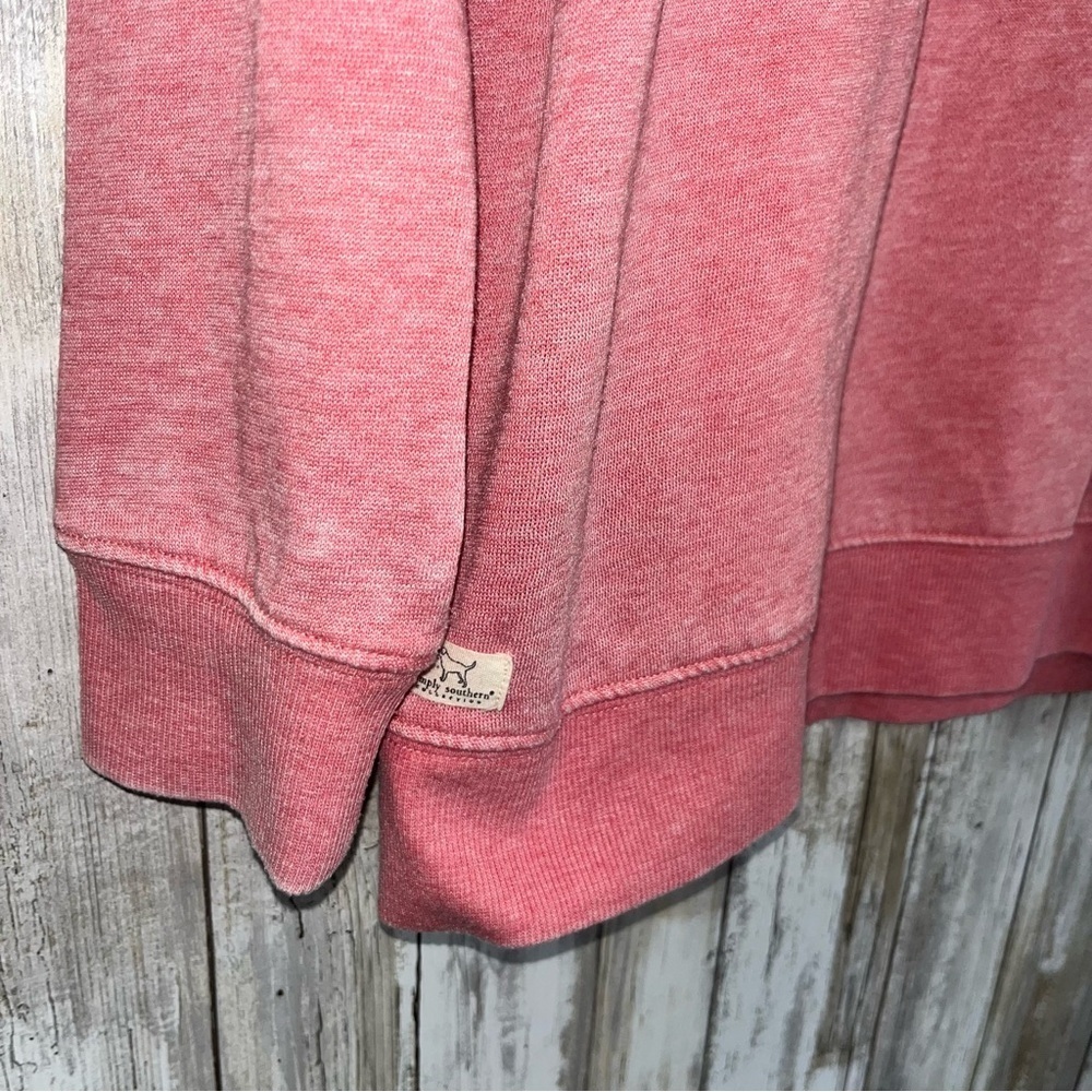 Simply Southern ‘Don’t Be Salty’ Pink Dye Pullover Sweatshirt Women’s Small - Picture 5 of 7
